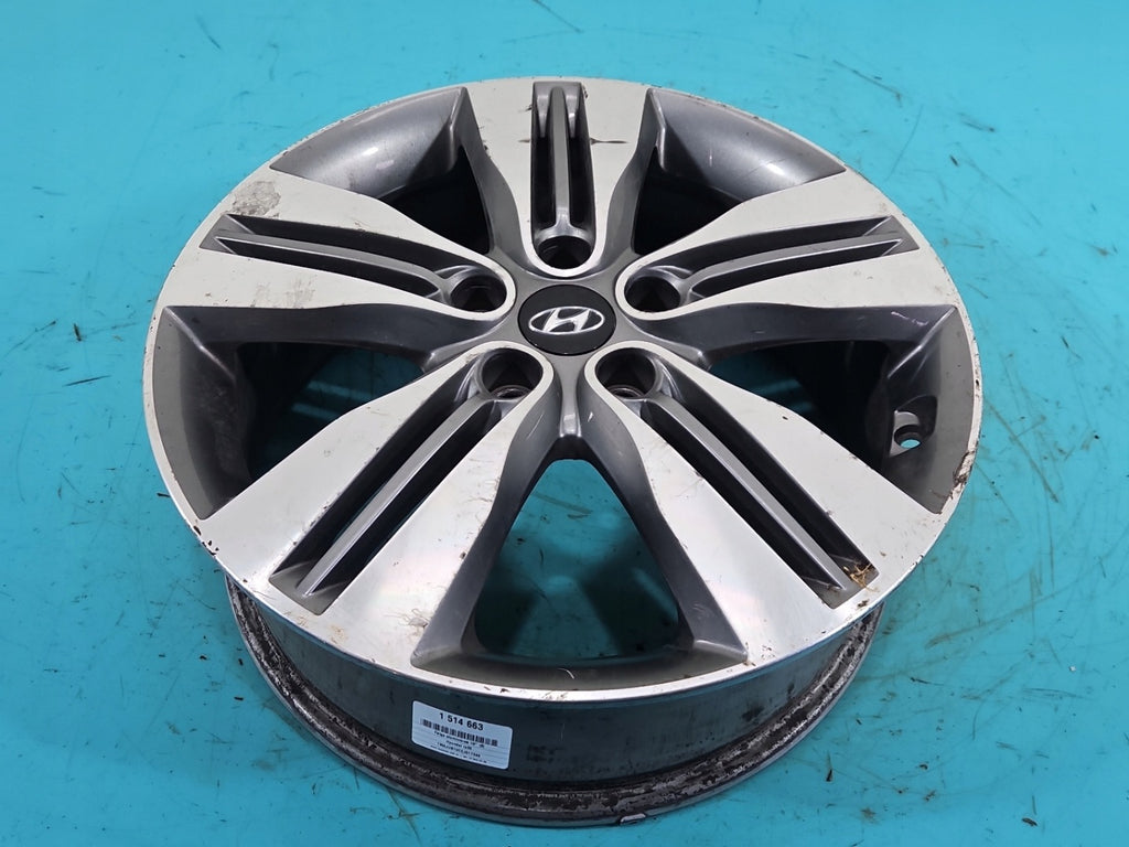 1x Alufelge 18 Zoll 6.5" 5x114.3 51ET Hyundai Ix35 Rim Wheel FEL5608855161nh