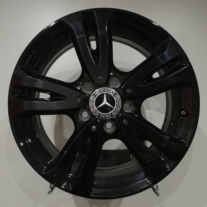 1x Alufelge 16 Zoll 6.5" 5x112 49ET Schwarz A2464010000 Mercedes-Benz Rim Wheel FEL5541548173zx