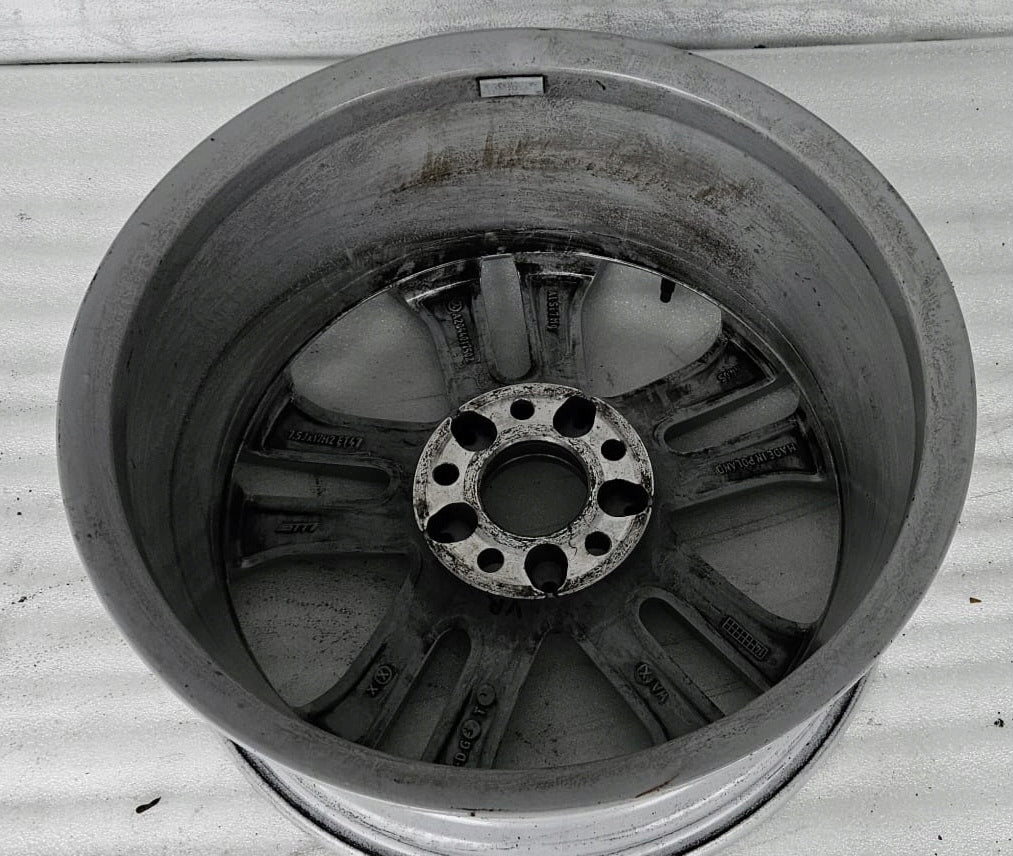 1x Alufelge 17 Zoll 7.5" 5x112 47ET Glanz Silber Mercedes-Benz W204 Rim Wheel FEL3362528568ud
