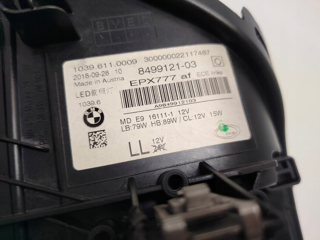 Frontscheinwerfer BMW G30 8499121-03 Full LED Links Scheinwerfer Headlight SCH8582467799rr