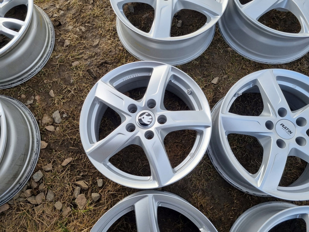 4x Alufelge 16 Zoll 6.5" 5x112 41ET Glanz Silber KBA51975 VW Passat Rim Wheel FEL7499095281ev