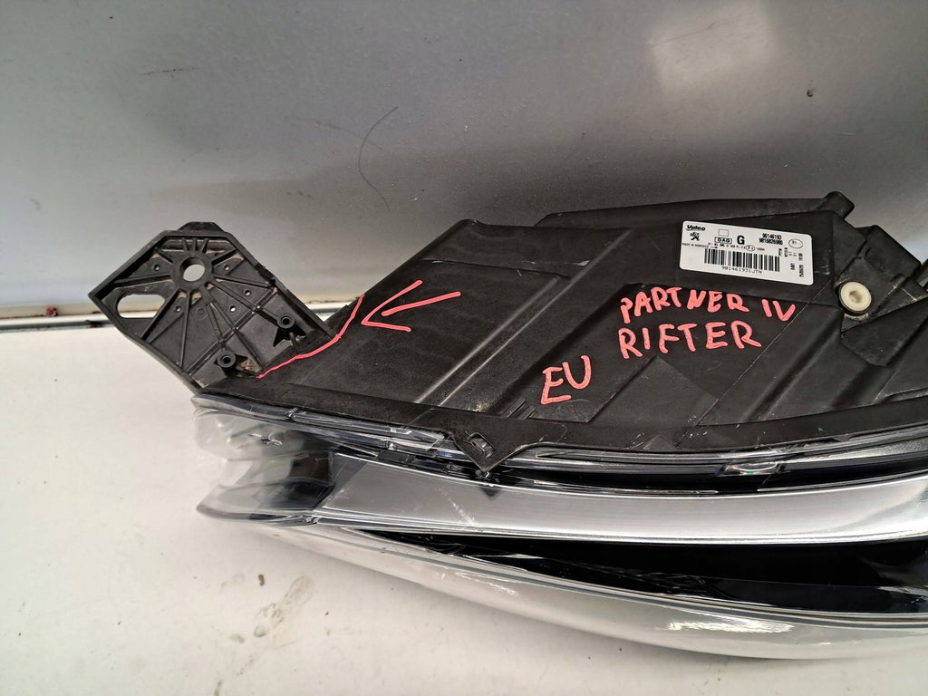 Frontscheinwerfer Peugeot Partner Rifter 9816826980 Links Scheinwerfer Headlight SCH8396572938so