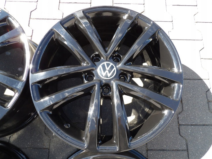 4x Alufelge 17 Zoll 7.5" 5x112 54ET Schwarz Audi I Rim Wheel FEL6824969158fr