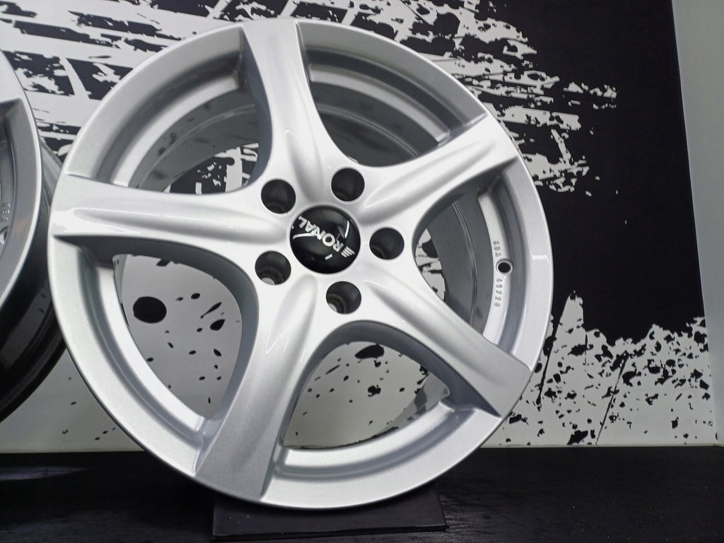 4x Alufelge 16 Zoll 7.5" 5x112 35ET Glanz Silber Seat Exeo Superb I Passat FEL5432915282ht