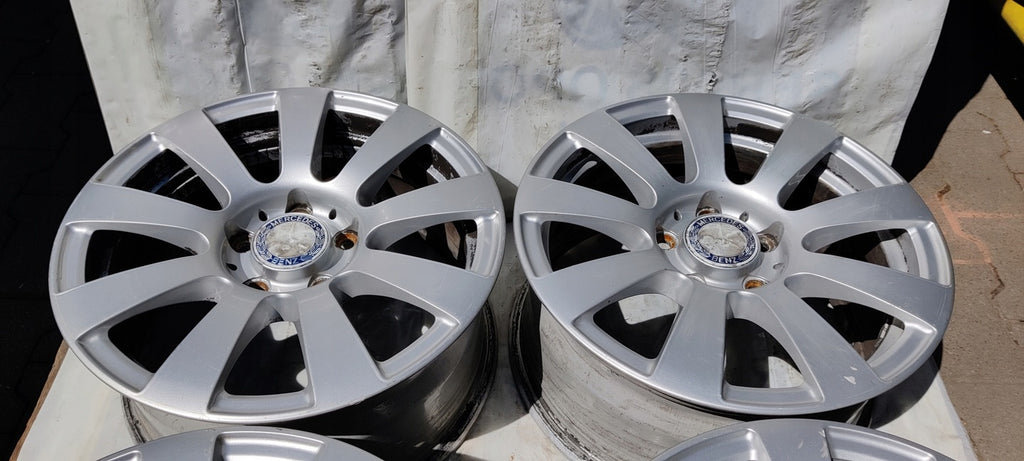 4x Alufelge 16 Zoll 7.5" 5x112 45,5ET Silber Mercedes-Benz Rim Wheel