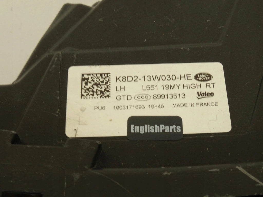 Frontscheinwerfer Land Rover I Evoque L551 LR116017 K8D213W030HA LED Links SCH1484015185cl