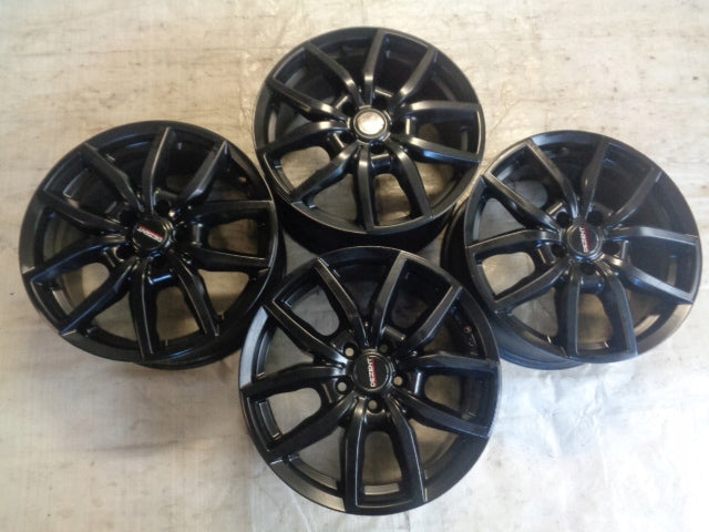 4x Alufelge 17 Zoll 7.5" 5x112 40ET Glanz Schwarz KBA49355 Audi Mini Rim Wheel FEL6527967917vt