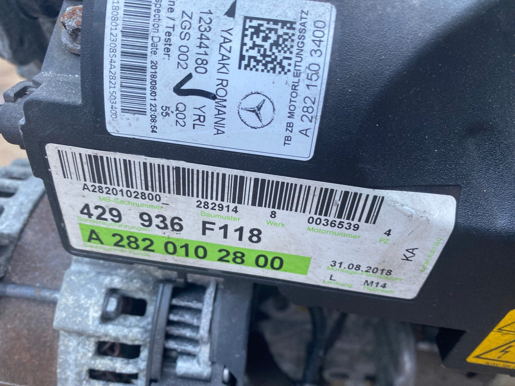 Motor Mercedes-Benz 282914 1.3 50TKm Benzin Engine Komplett