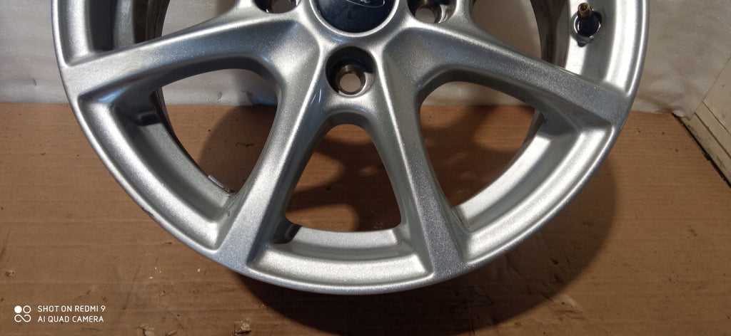 1x Alufelge 15 Zoll 6.0" 4x108 45ET Glanz Silber H1BC-A1B Ford Fiesta Rim Wheel