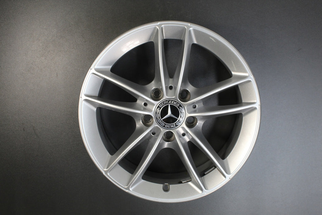 4x Alufelge 16 Zoll 6.5" 5x112 44ET Glanz Silber A1774010100 Mercedes-Benz W177