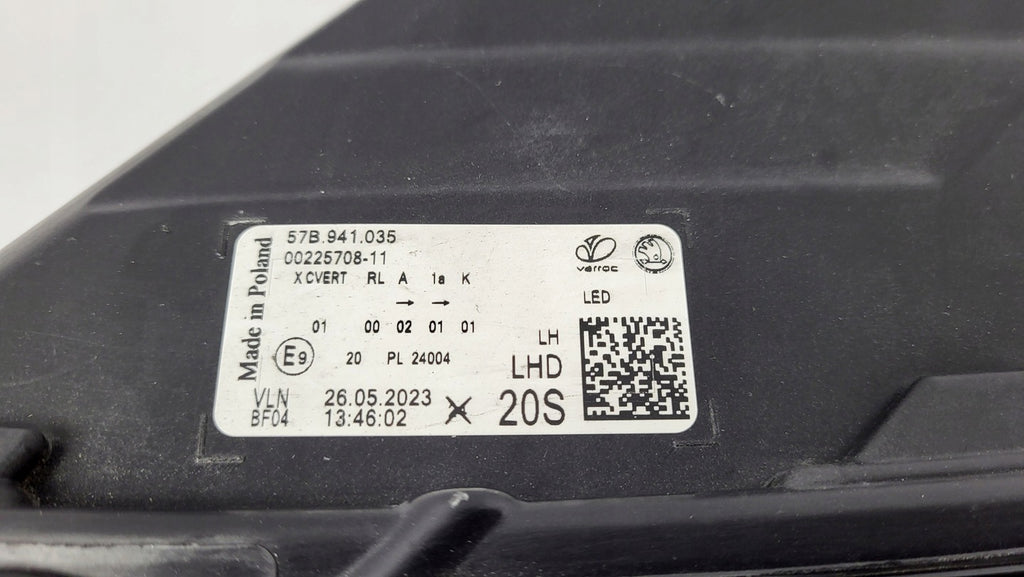 Frontscheinwerfer Skoda Karoq 57B941035 LED Links Scheinwerfer Headlight SCH3049379045od