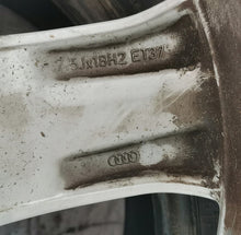 Laden Sie das Bild in den Galerie-Viewer, 1x Alufelge 18 Zoll 7.5&quot; 5x112 37ET Glanz Silber 4G0601025M Audi Rim Wheel