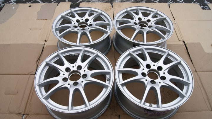 4x Alufelge 16 Zoll 6.5" 5x112 49ET Glanz Silber A2464011302 Mercedes-Benz W246 FEL6339835847yc