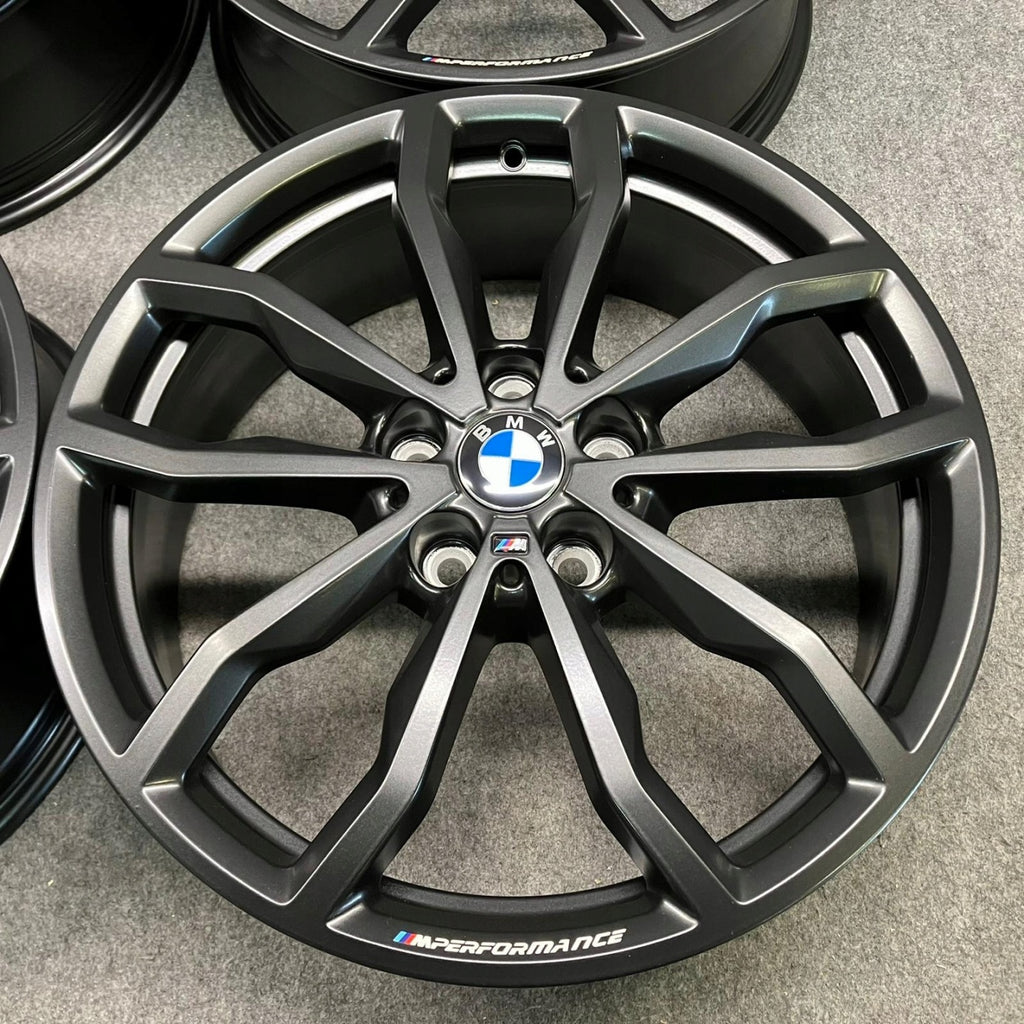 4x Alufelge 18 Zoll 6.5" 5x112 41ET Glanz Grau 6877550 BMW F39 X1 F48 Rim Wheel FEL2860301972ml