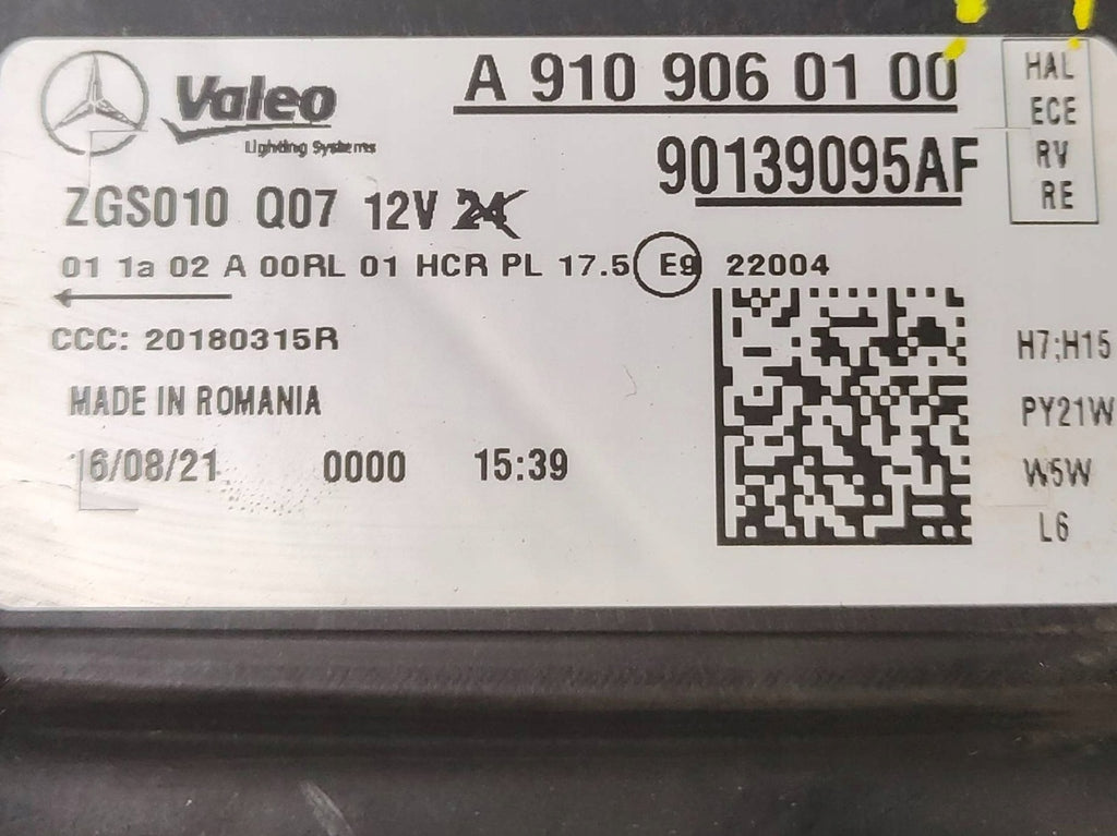 Frontscheinwerfer Mercedes-Benz Sprinter A9109060100 Rechts Headlight