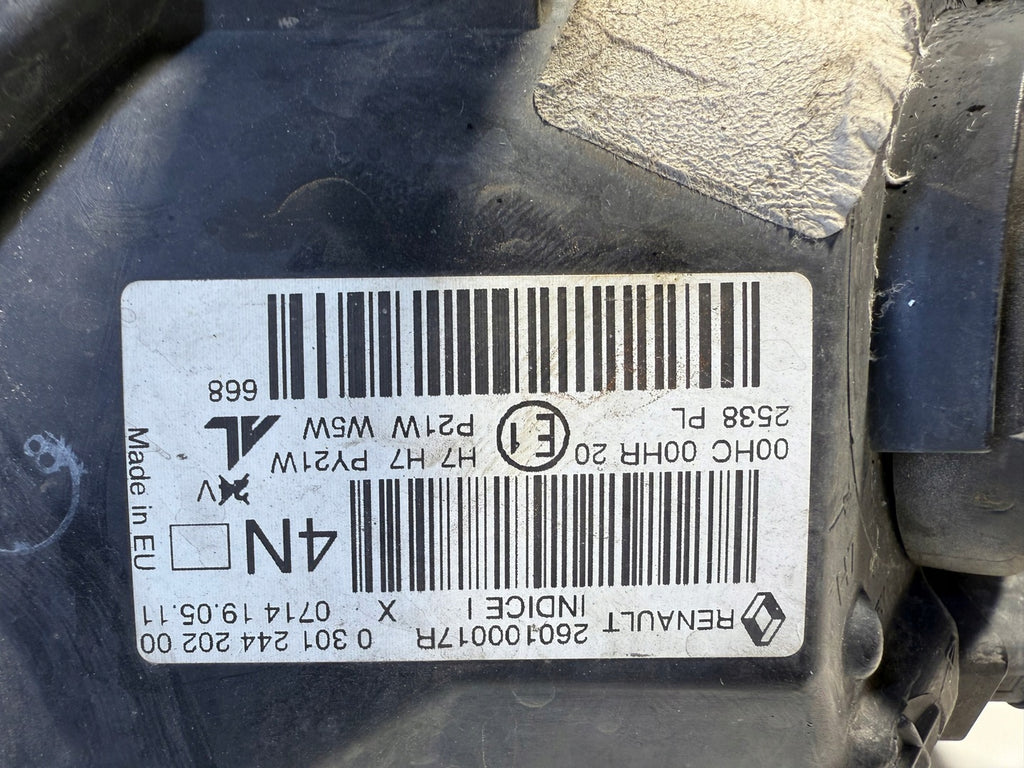 Frontscheinwerfer Renault Megane III 260607449R 260100017R Rechts oder Links SCH6740236059mm