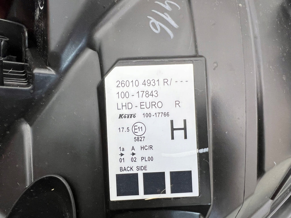 Frontscheinwerfer Renault Kangoo 260104931R Rechts Scheinwerfer Headlight SCH3719051252wr