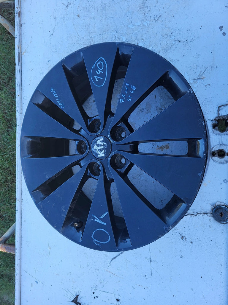 1x Alufelge 18 Zoll 7.5" 5x114.3 46ET Glanz Silber 52910-2T550 Kia Optima