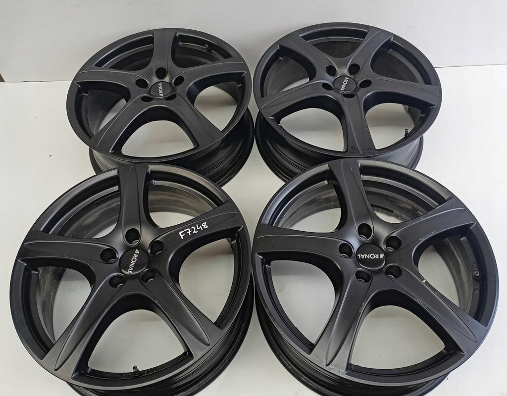 4x Alufelge 19 Zoll 7.5" 5x112 51ET Glanz Schwarz 56R9755 Audi I Rim Wheel FEL8382507997bg