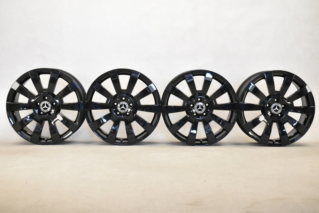 4x Alufelge 19 Zoll 8.5" 5x112 52ET Glanz Schwarz A2044012102 Mercedes-Benz X204 FEL5915900085ex