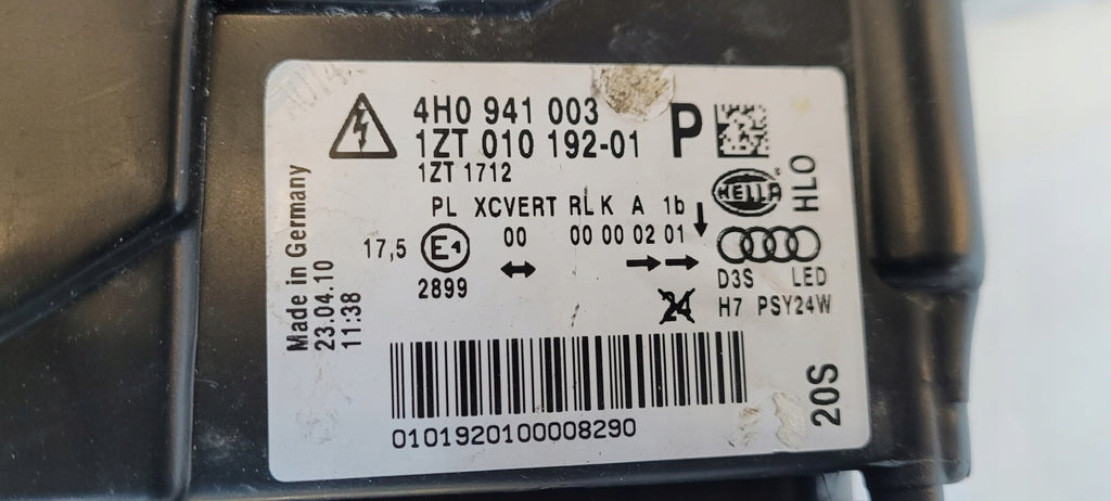 Frontscheinwerfer Audi A8 4H0941003 Bi-Xenon Links Scheinwerfer Headlight SCH2809476840to