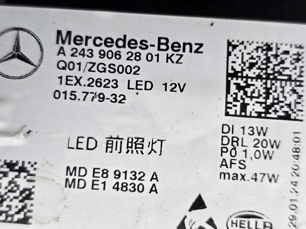 Frontscheinwerfer Mercedes-Benz Eqa Eqb A2439062801 Rechts Headlight SCH6777329274qw