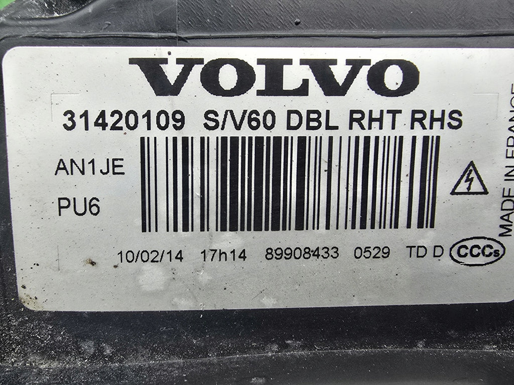 Frontscheinwerfer Volvo V60 S60 31420109 Rechts Scheinwerfer Headlight SCH8065325898mo