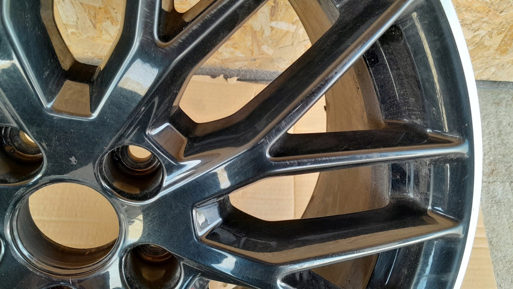1x Alufelge 18 Zoll 8.0" 5x112 40ET Glanz Schwarz 8W0601025DD Audi A4 B9 FEL7159820776bb