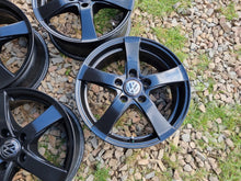 Load image into Gallery viewer, 4x Alufelge 16 Zoll 6.5" 5x112 50ET Glanz Schwarz KBA47675 VW Golf Rim Wheel FEL9559646593wx