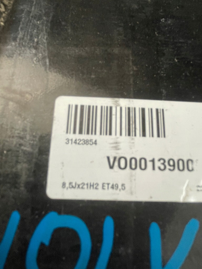 1x Alufelge 21 Zoll 8.5" 5x108 49ET 31423854 Volvo S90 V90 Xc90 Xc60 Rim Wheel FEL3442889672bs