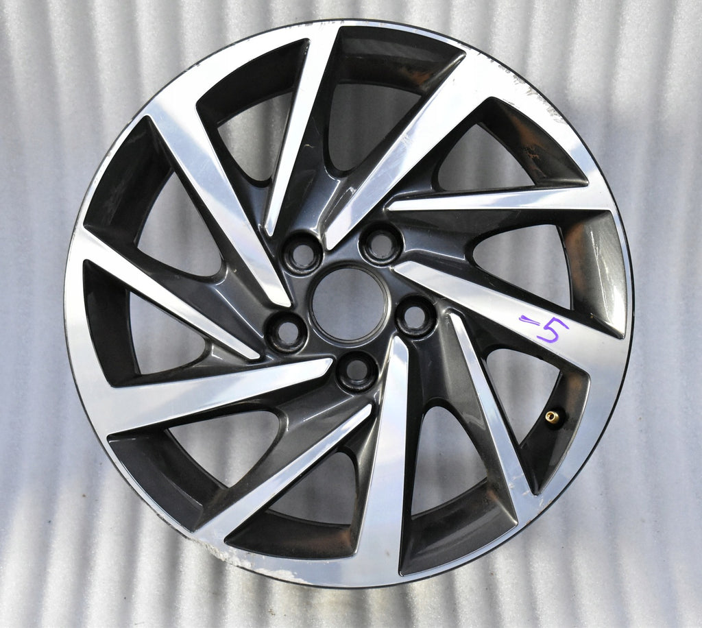 2x Alufelge 15 Zoll 6.0" 5x100 40ET Glanz Grau 6C0601025N Mg Polo Rim Wheel