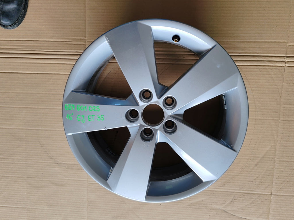 1x Alufelge 16 Zoll 6.0" 5x112 657601025J Skoda Scala Rim Wheel FEL6166850949wd