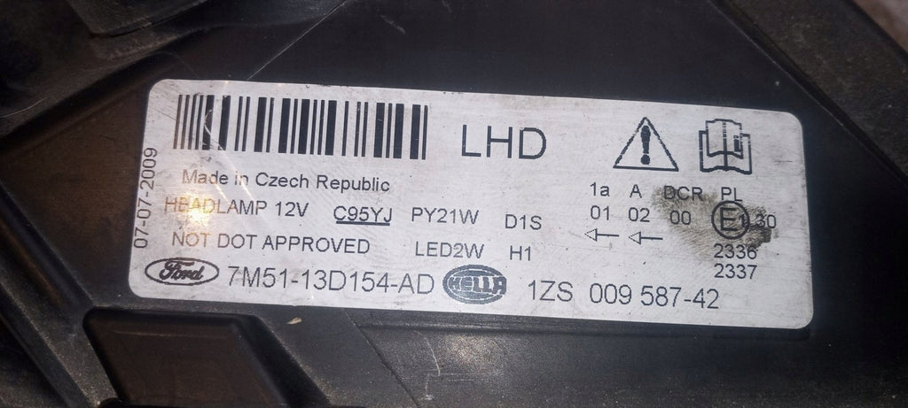 Frontscheinwerfer Ford C-Max 7M51-13D154-AD Xenon Rechts Scheinwerfer Headlight SCH3297539804xf