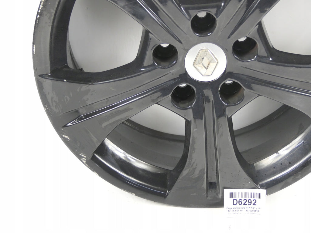 1x Alufelge 17 Zoll 7.0" 5x114.3 403000051R Renault Megane III 1 Scenic FEL6807017081yk
