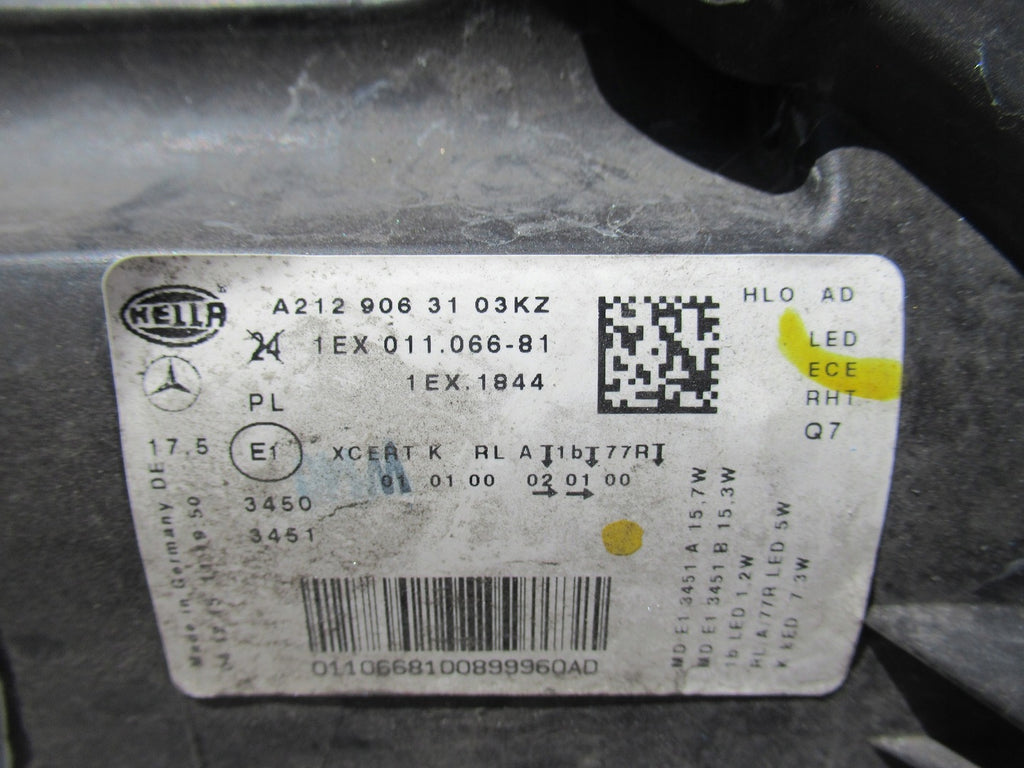 Frontscheinwerfer Mercedes-Benz W212 A2129063103 LED Links Headlight SCH5014149882fv
