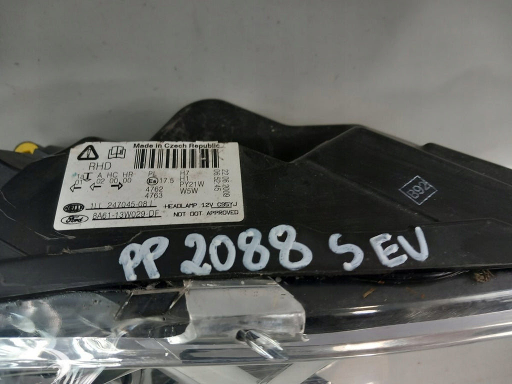 Frontscheinwerfer Ford Fiesta I 81A61-13W029-DF Rechts Scheinwerfer Headlight SCH1082094890vy