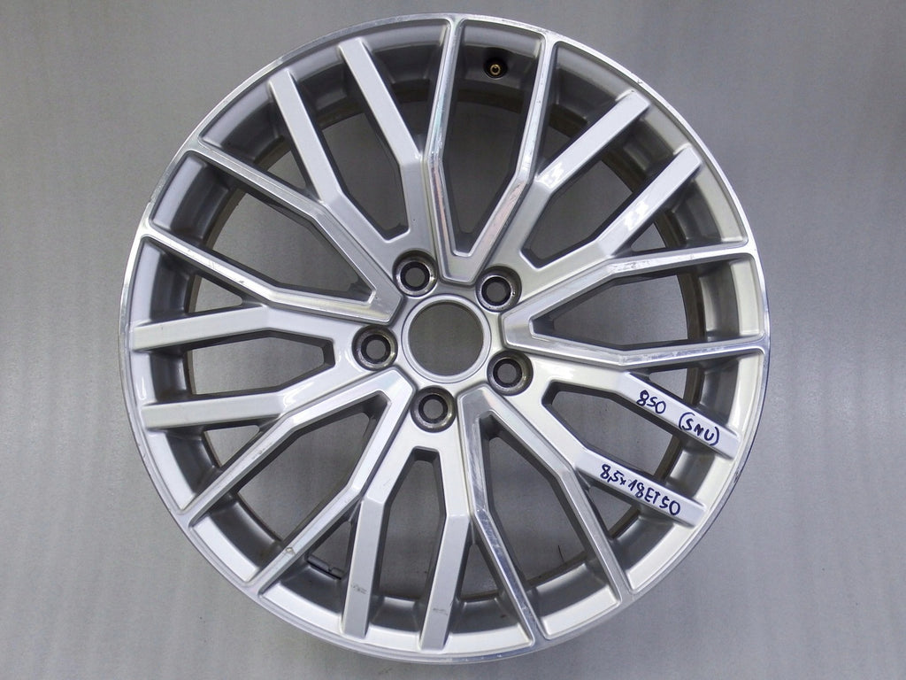 1x Alufelge 18 Zoll 8.5" 5x112 50ET Glanz Silber 8J0601025A Audi Rim Wheel