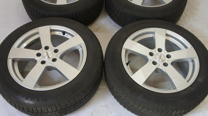 4x Alufelge 17 Zoll 7.5" 5x112 35ET Silber Audi I Rim Wheel FEL8938464550px