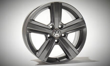Load image into Gallery viewer, 4x Alufelge 16 Zoll 6.5" 5x112 46ET Glanz Grau 5G0601025BP VW Touran Jetta FEL6423420275at