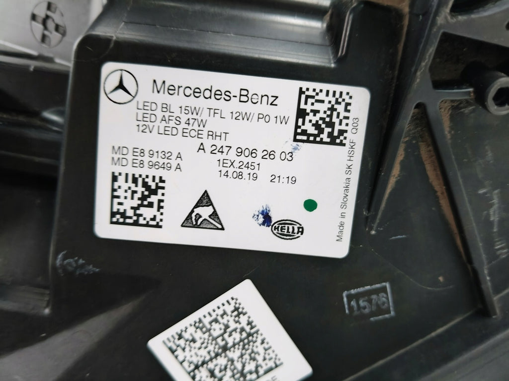 Frontscheinwerfer Mercedes-Benz W247 A2479062603 Full LED Rechts Headlight SCH9684332041mg