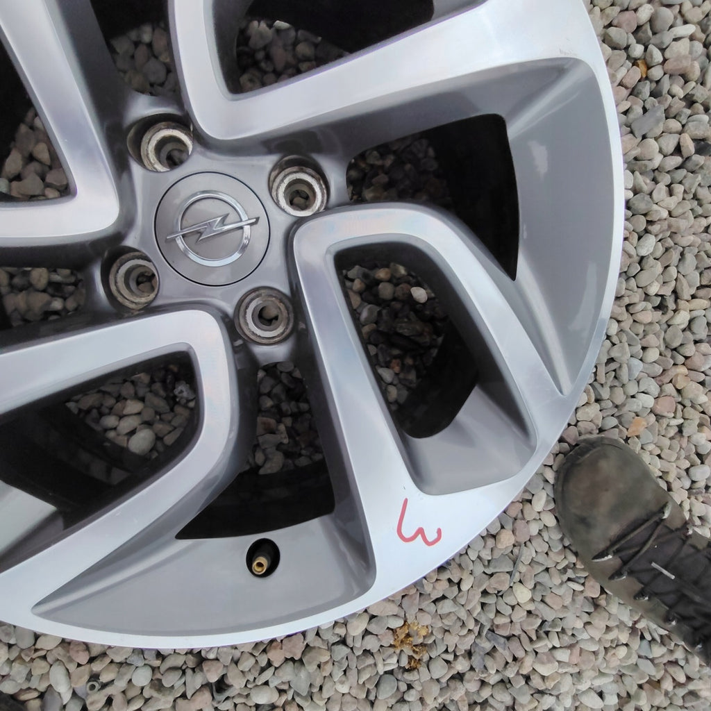 1x Alufelge 16 Zoll 6.5" 4x108 20ET Glanz Silber Opel Crossland X Rim Wheel FEL8136964116nu