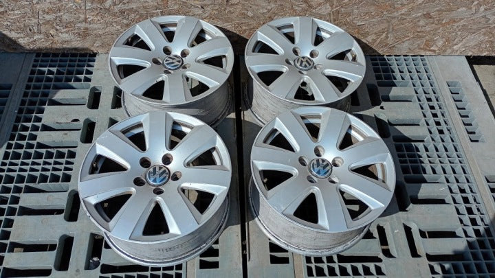 4x Alufelge 16 Zoll 7.5" 5x112 49ET Glanz 4F0601025 Audi Rim Wheel FEL4035911230rl