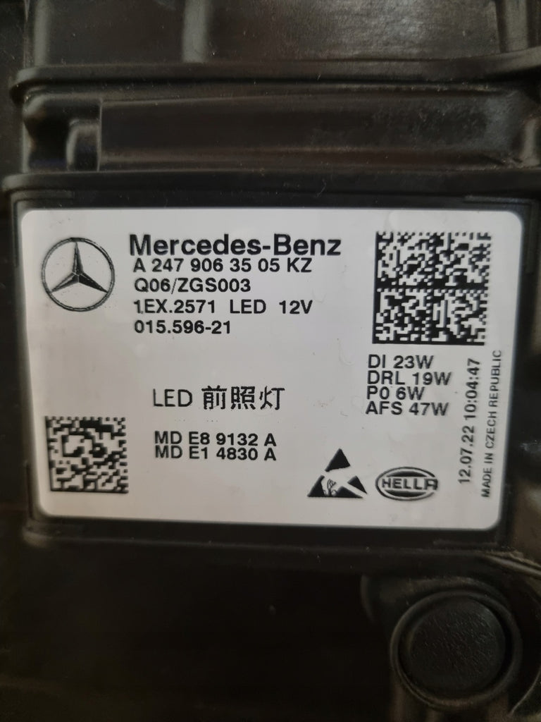 Frontscheinwerfer Mercedes-Benz W247 A2479063505 LED Links Headlight