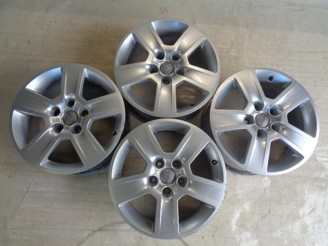 4x Alufelge 16 Zoll 7.0" 5x112 42ET Silber 8E0601025B Audi Rim Wheel