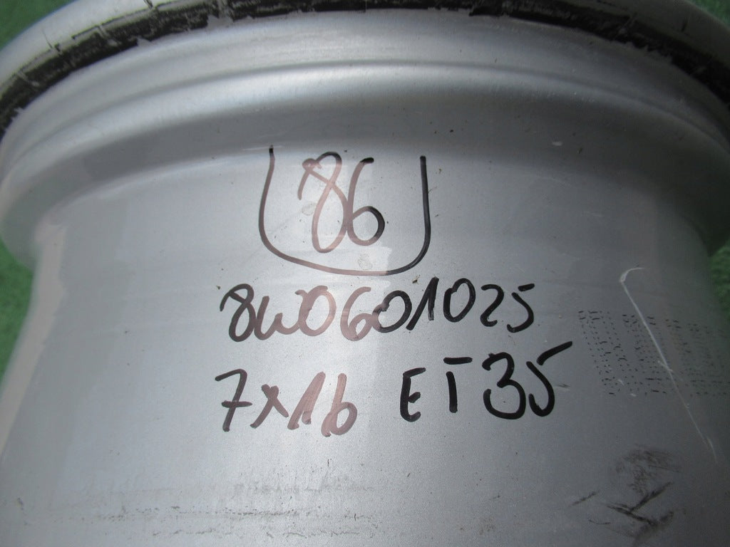 1x Alufelge 16 Zoll 7.0" 5x112 35ET Silber 8W0601025 Audi A4 B9 Rim Wheel FEL9153571373hk