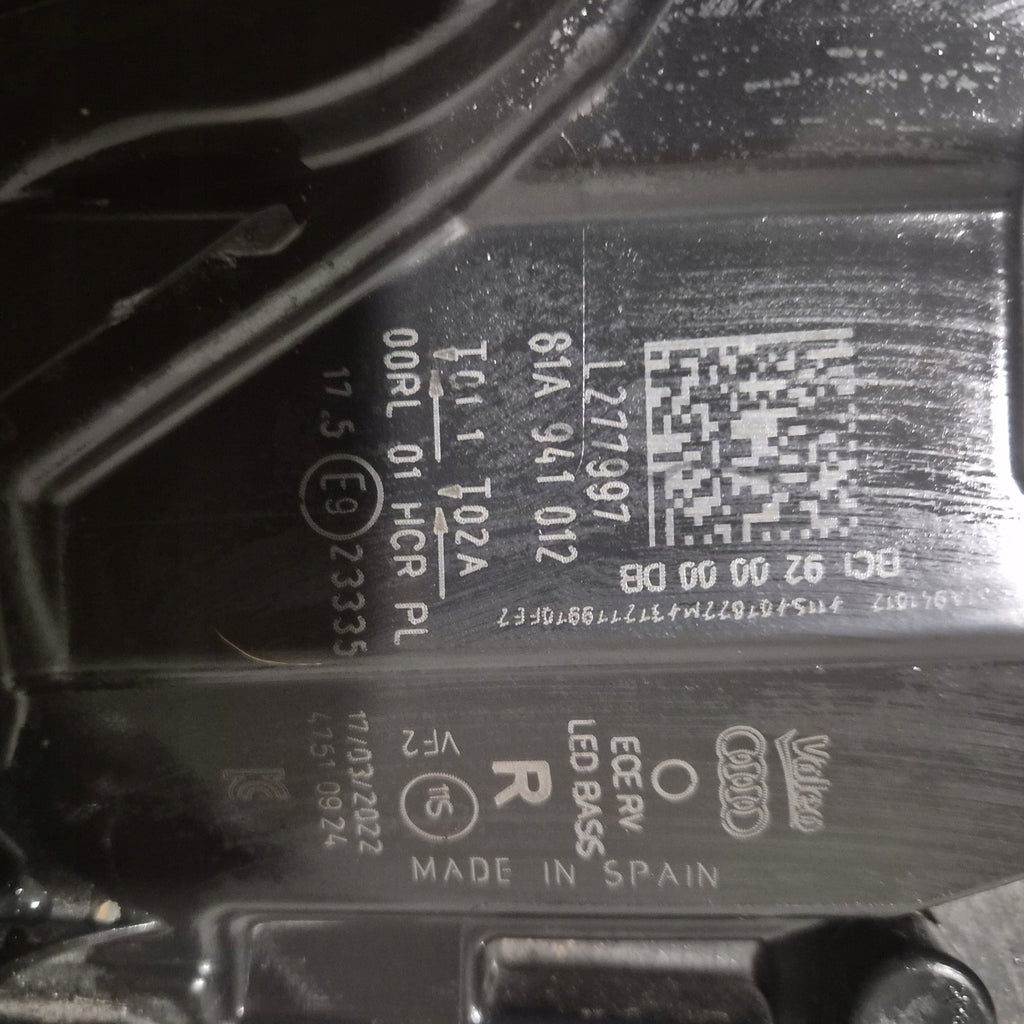 Frontscheinwerfer Audi Q2 81A941012C Full LED Rechts Scheinwerfer Headlight SCH1731877929fo
