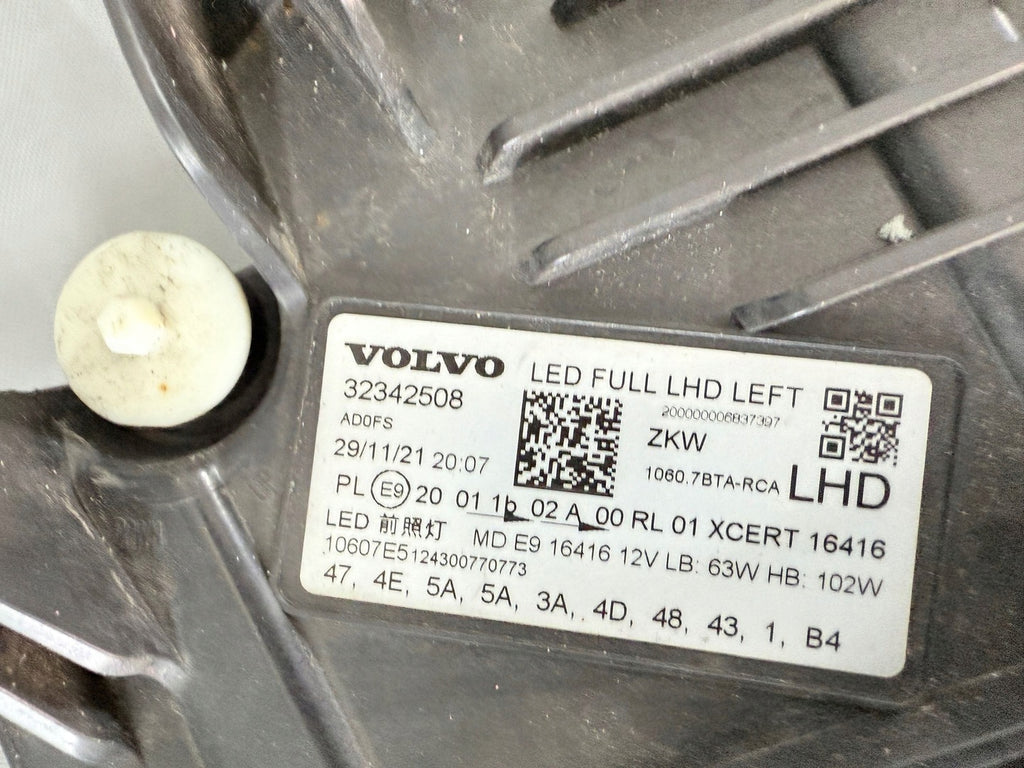 Frontscheinwerfer Volvo Xc60 II 32342508 Links Scheinwerfer Headlight SCH2852938704mf