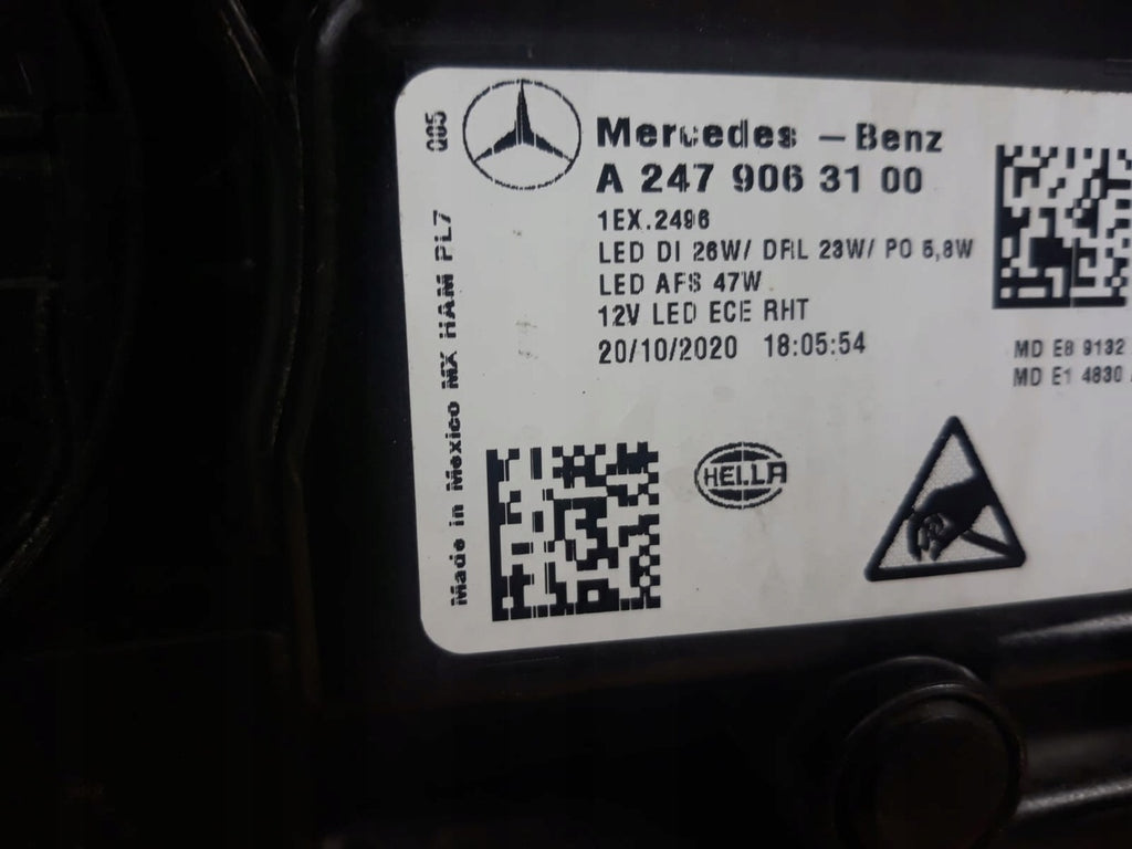 Frontscheinwerfer Mercedes-Benz W247 A2479063100 2479063700 LED Links Headlight SCH9956159405cv