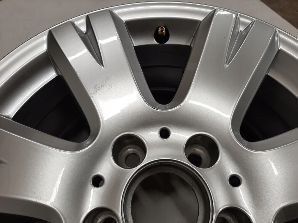 1x Alufelge 16 Zoll 7.0" 5x112 43ET Glanz Silber A2044012602 Mercedes-Benz