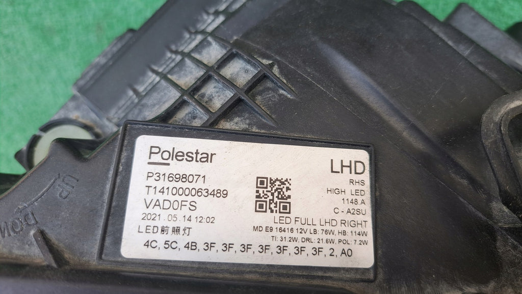 Frontscheinwerfer Polestar P31698071 Rechts Scheinwerfer Headlight